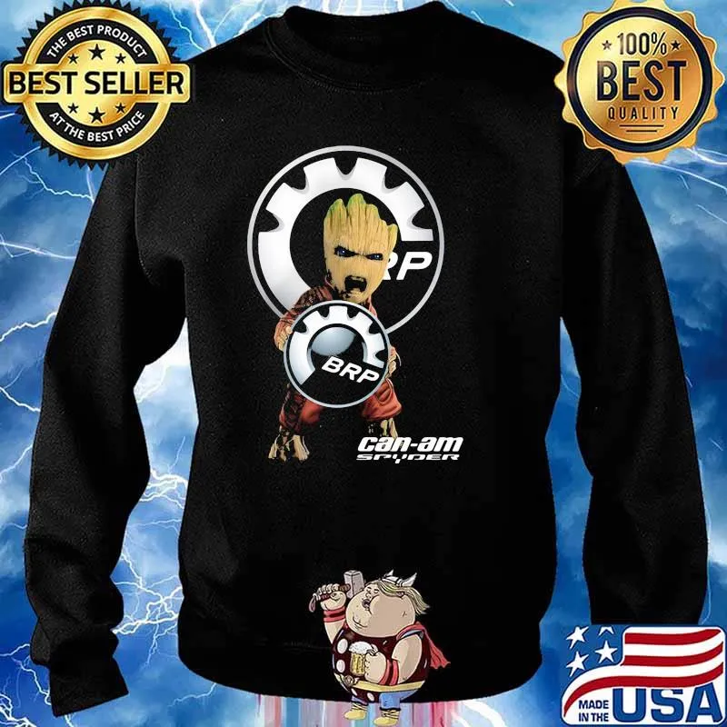 Baby Groot Hug Can Am Spyder Brp Logo Shirt Sweater
