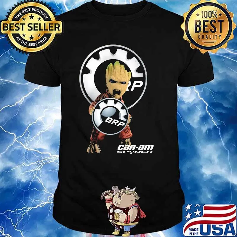 Baby Groot Hug Can Am Spyder Brp Logo Shirt