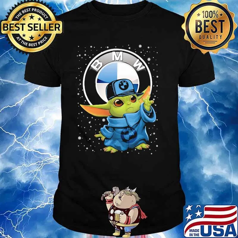 Baby Yoda Wear Hat Bmw Logo So Cool Shirt