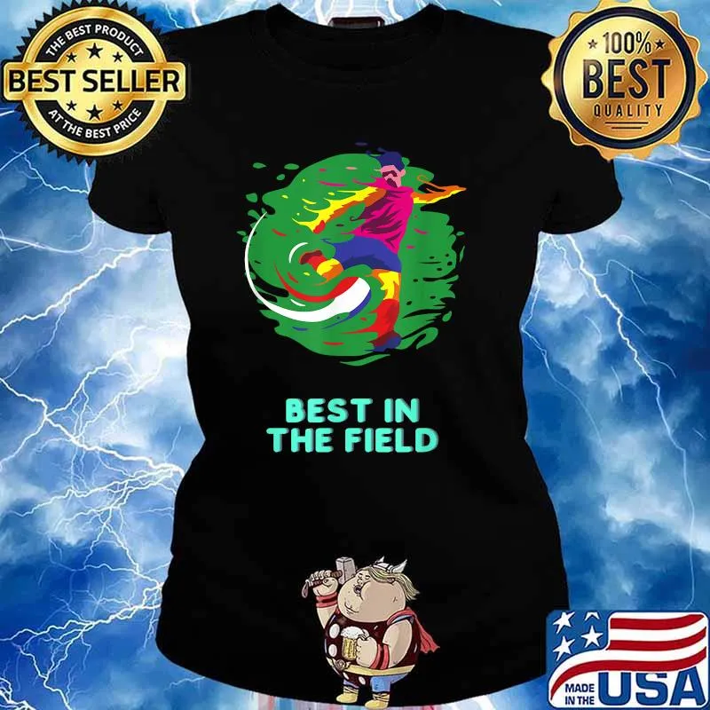Best in the Field Football Watercolor Shirt Ladies tee