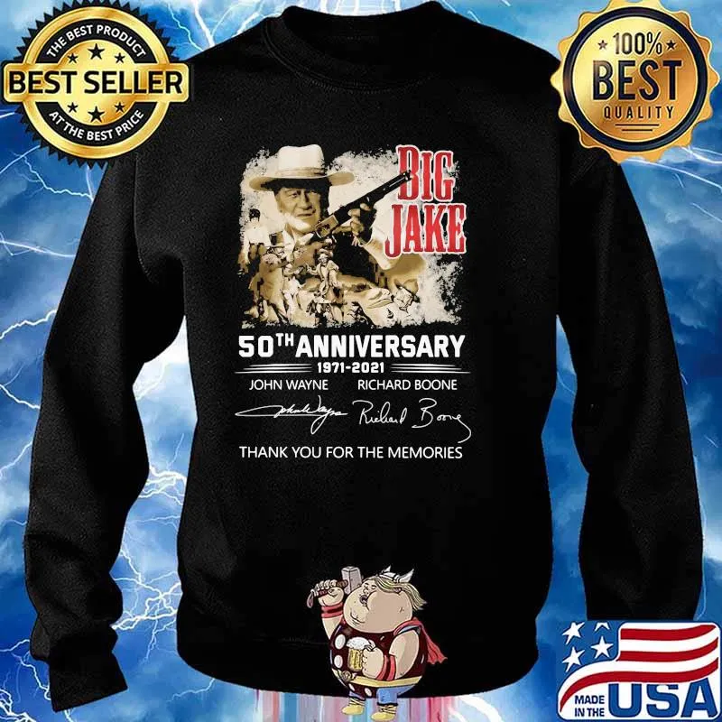 Big Jake 50th Anniversary 1971 2021 Thank You For The Memories Signature Shirt Sweater