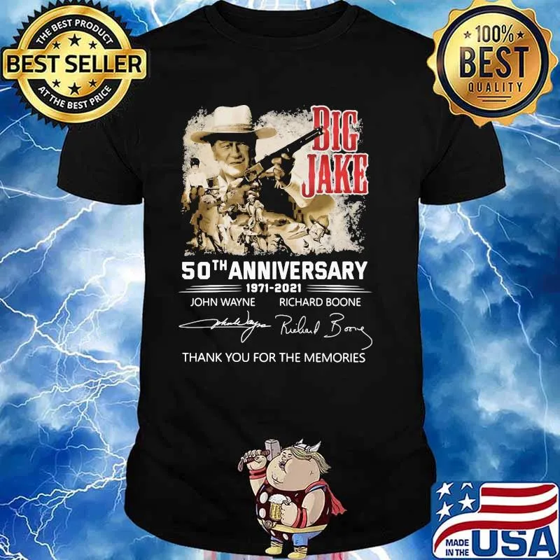 Big Jake 50th Anniversary 1971 2021 Thank You For The Memories Signature Shirt