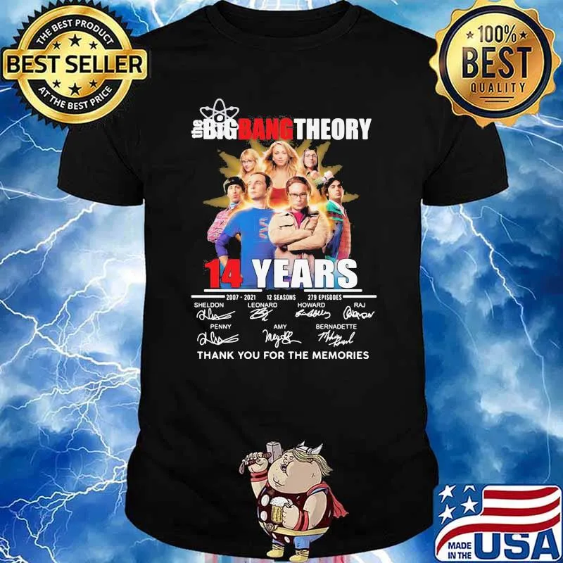Bigbang Theory 14 Years Thank You For The Memories Shirt