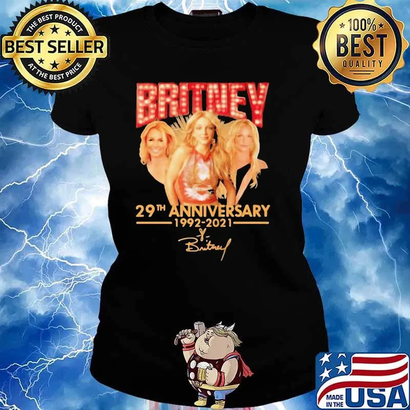 BRITNEY 29TH ANNIVERSARY 1992 2021 SIGNATURE SHIRT Ladies tee