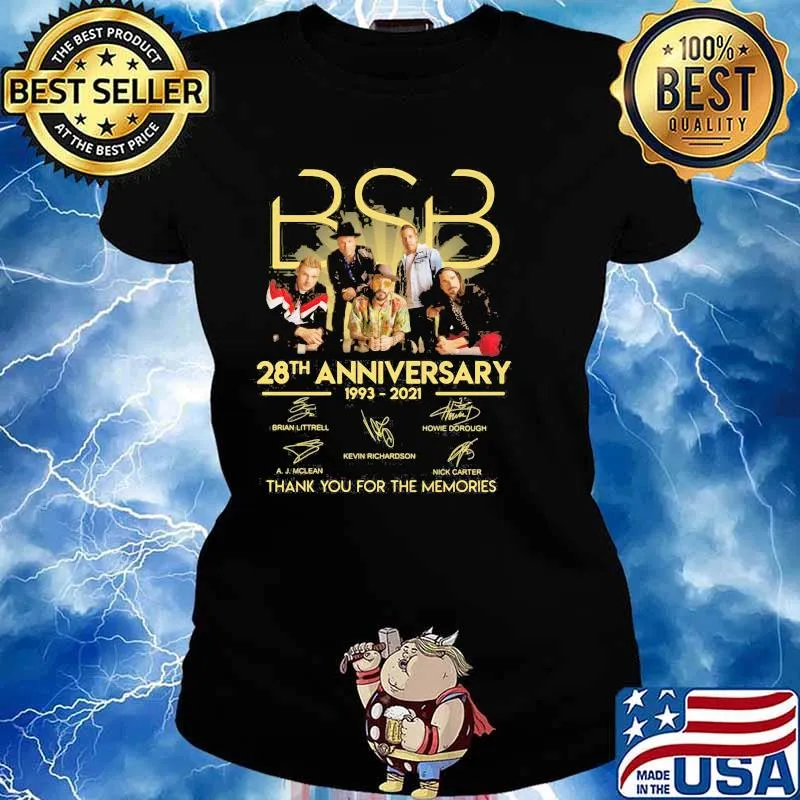 Bsb 28th Anniversary 1993 2021 Thank You For The Memories Shirt Ladies tee