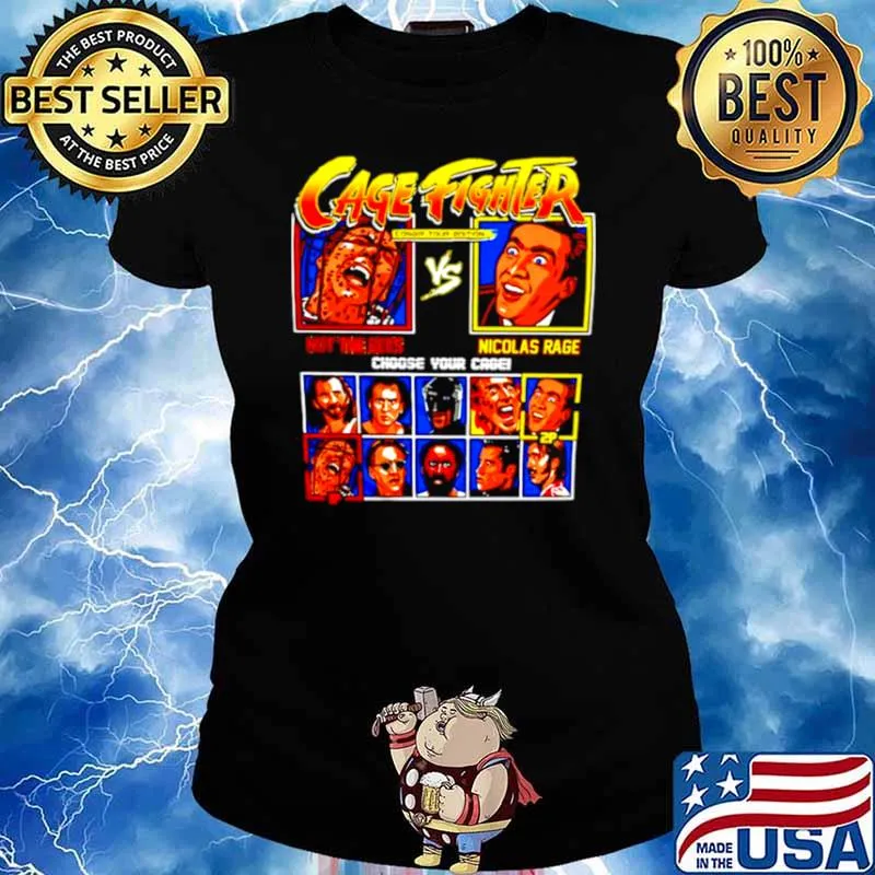 Cage Fighter not the bees vs Nicolas Rage choose your cage Ladies tee