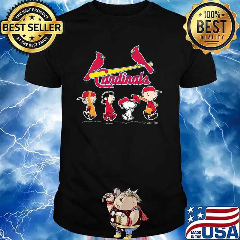 Cardinals Football Snooy Charlie And Friends Shirt