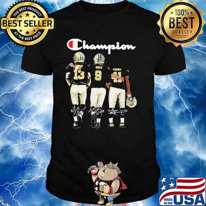 Champion With Player New Orleans Saints Signature Shirt