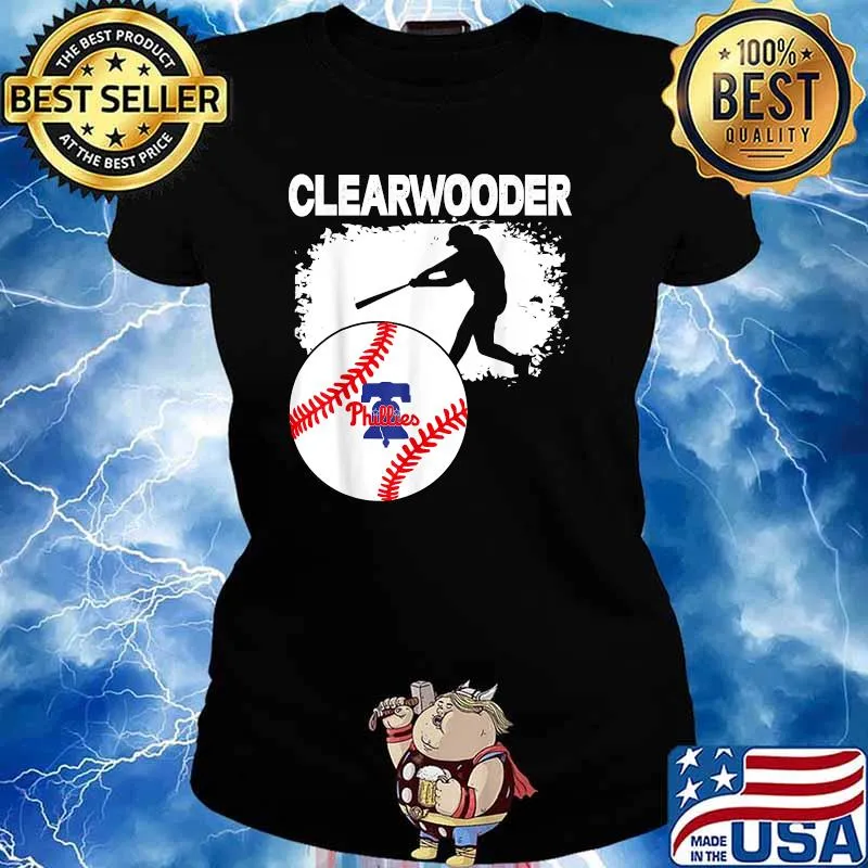 Clearwooder Philly Baseball Tee Clearwater Shirt Ladies tee