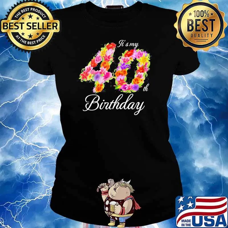 Confident My 40th Birthday Women Shirt Ladies tee