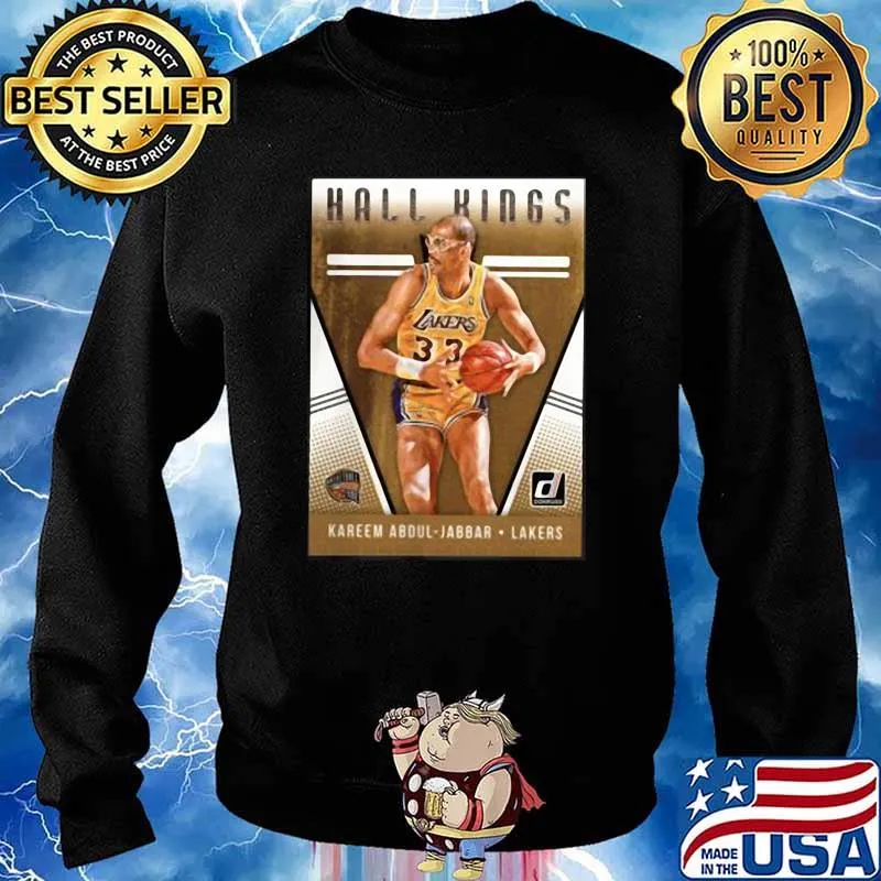 Cute 2018 2019 Donruss Hall Kings Basketball Card 12 Kareem Abdul Jabbar Los Angeles Lakers Shirt Sweater