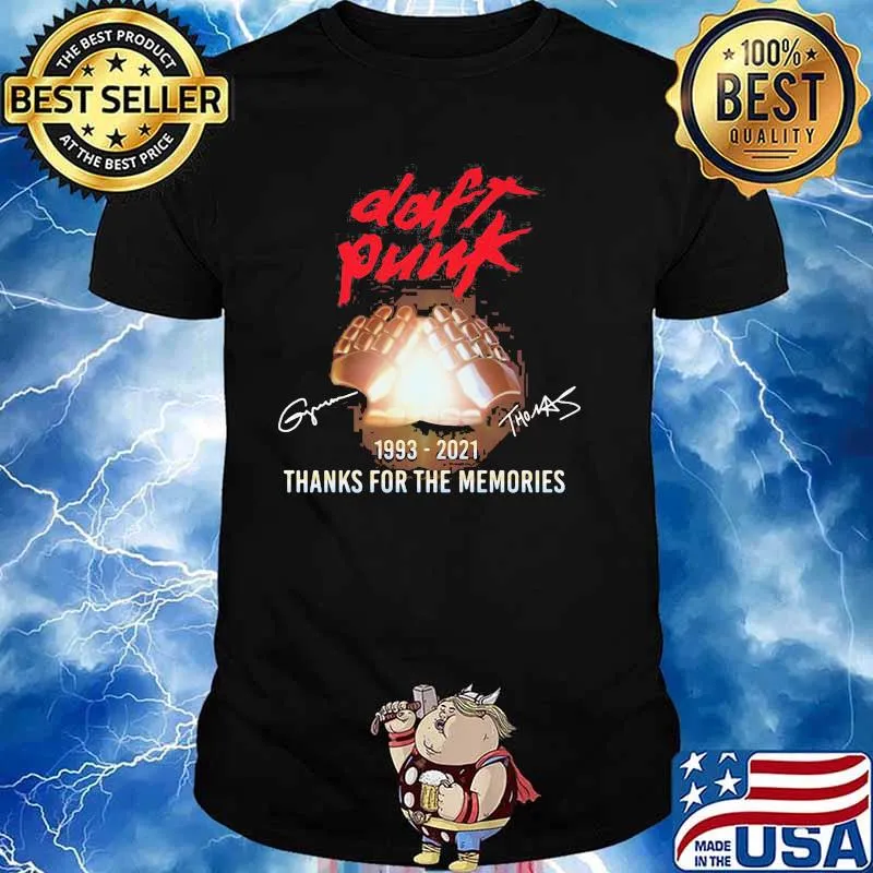 Daft Punk Thank You For The Memories Signature 2021 Shirt