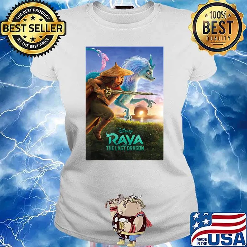 Disney Raya And The Last Dragon Movie Poster Shirt Ladies tee