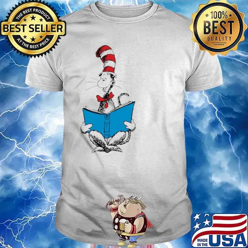 Dr. Seuss Reading Cat Shirt