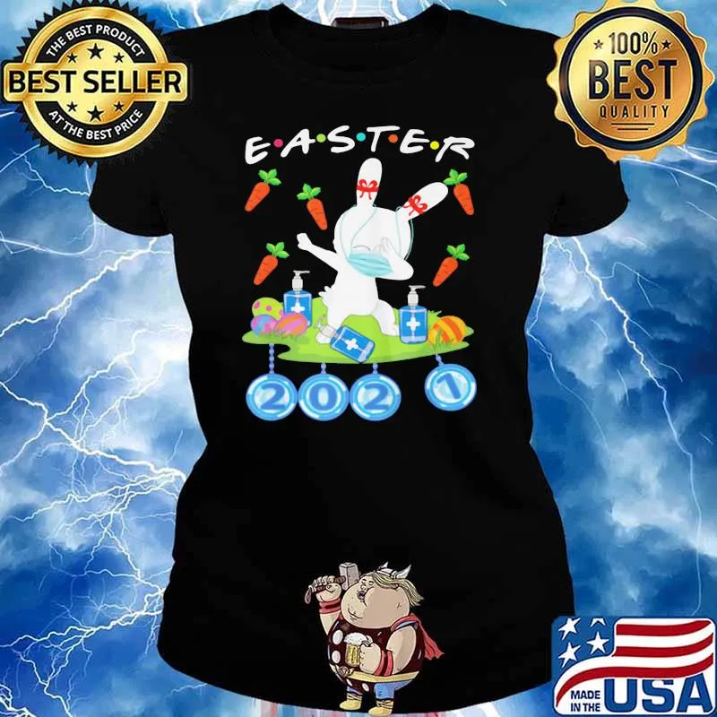 Easter 2021 Fake Mask Quarantine s Ladies tee