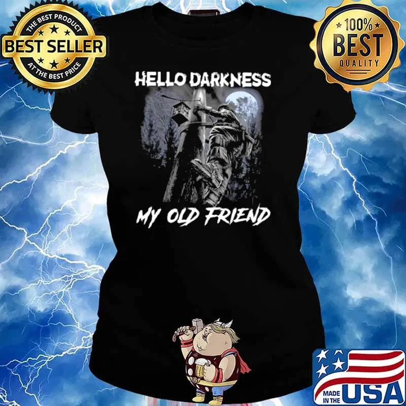 Electrician Hello Darkness My Old Friend Ladies tee