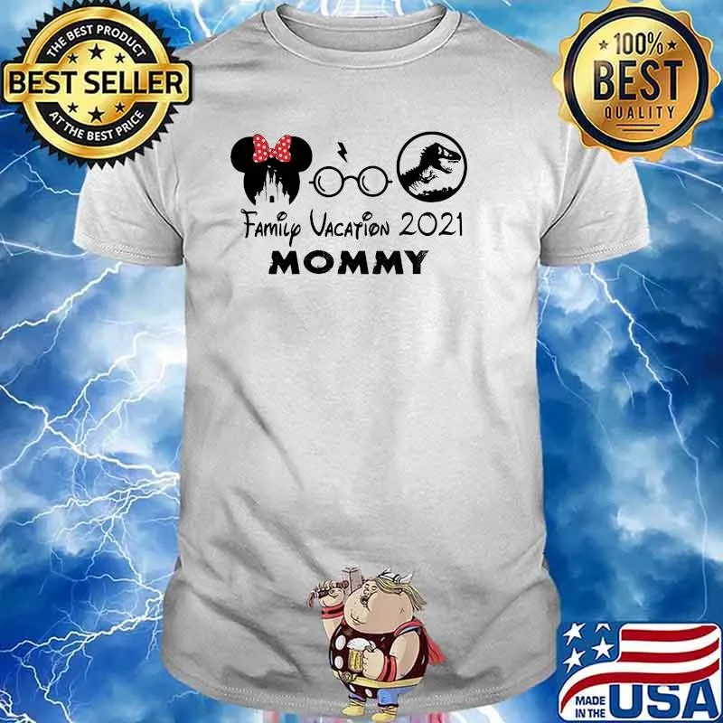 Family Vacation 2021 Mommy Minnie Mouse And T Rex Shirt