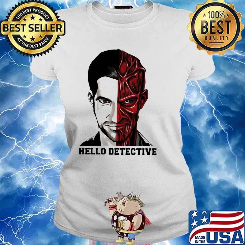 Fancy Hello Detective Men And Evil One Person Horror Shirt Ladies tee