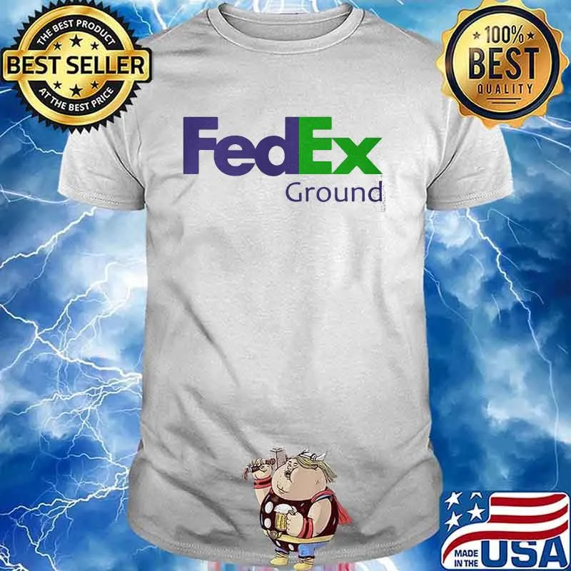 Fedex Ground Logo Blue Green Shirt