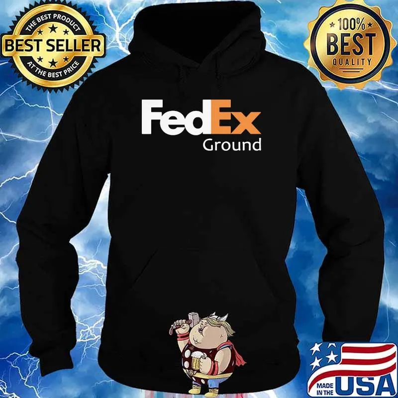 Fedex Ground Logo White Orange Shirt Hoodie