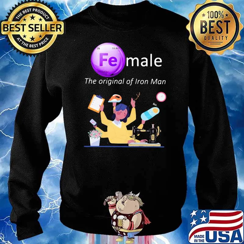 Female - The original of Iron Man Sewing Shirt Sweater