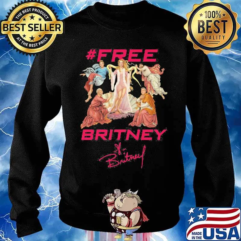 Free Britney Botticelli Birth Of Venus Signature Disney Shirt Sweater