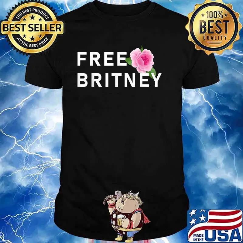 Free Britney with a pink Rose Shirt