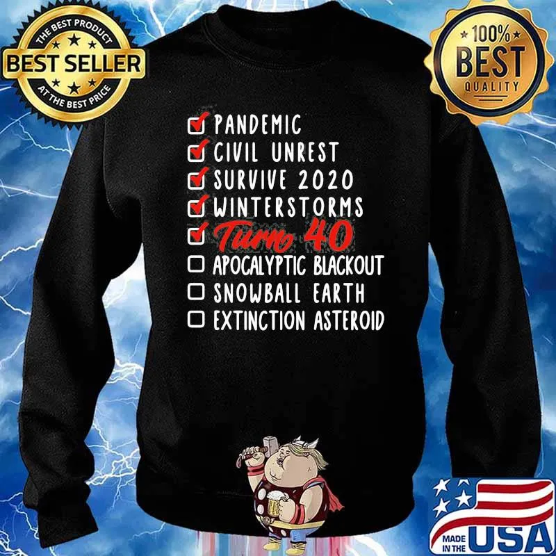Funny 40Th Birthday Gift 40 Years Anticipating Checklist Shirt Sweater