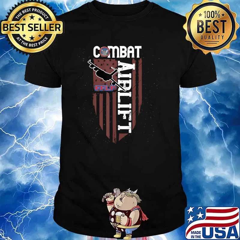 Globemaster III Combat Airlift Airplane American flag shirt