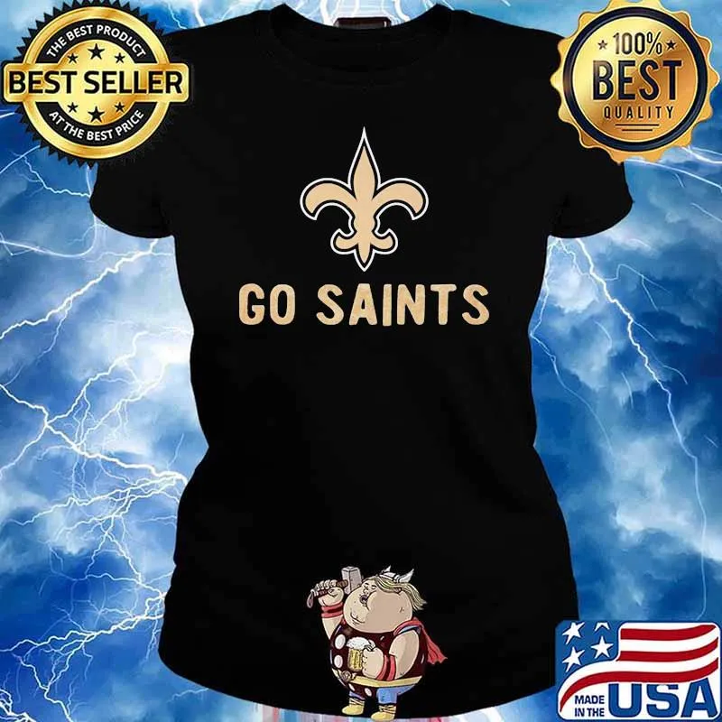 Go Saints Football Logo New Orleans Saints Shirt Ladies tee