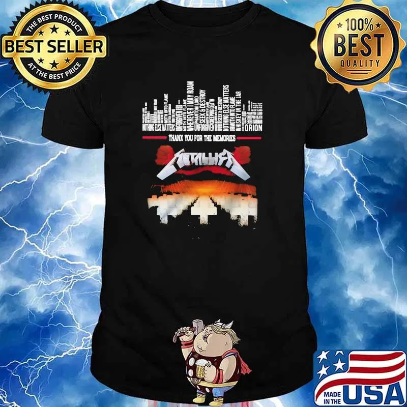 God Cross Metallica Thank You For The Memories Shirt