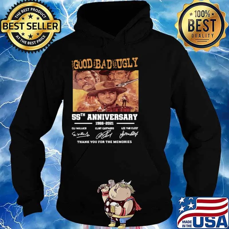 Goud Bad Ugly 55th Anniversary 1966 2021 Thank You For The Memories Hoodie