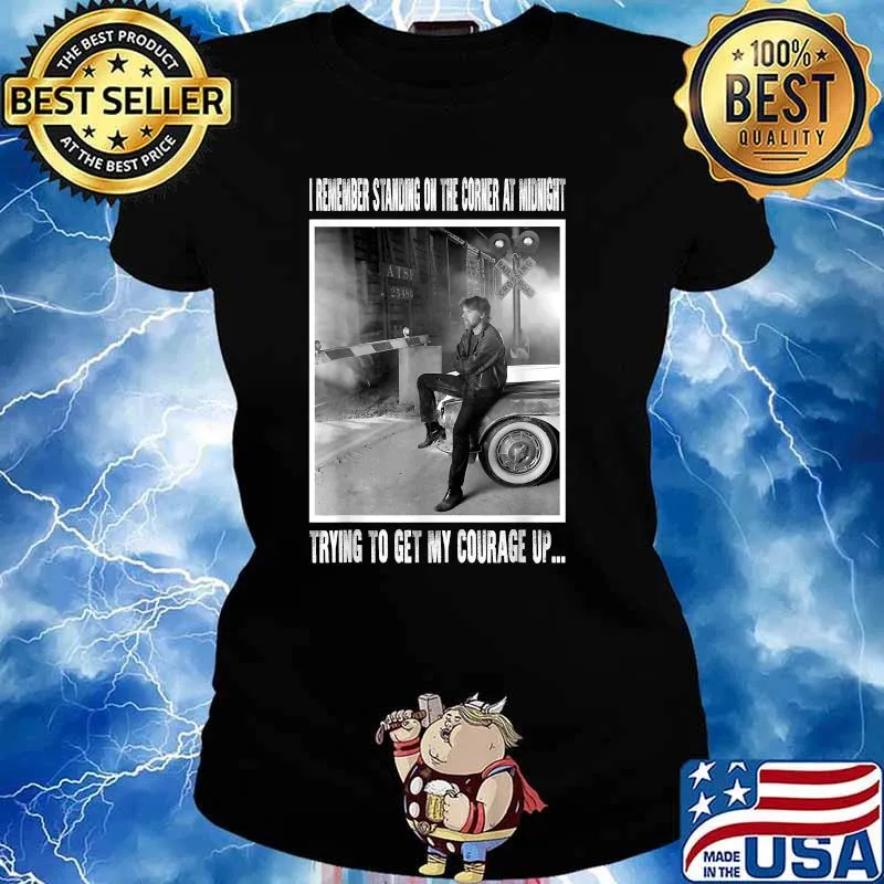 Graphic Bob Idol Seger Quote Music - Design Arts Distressed T-Shirt Ladies tee