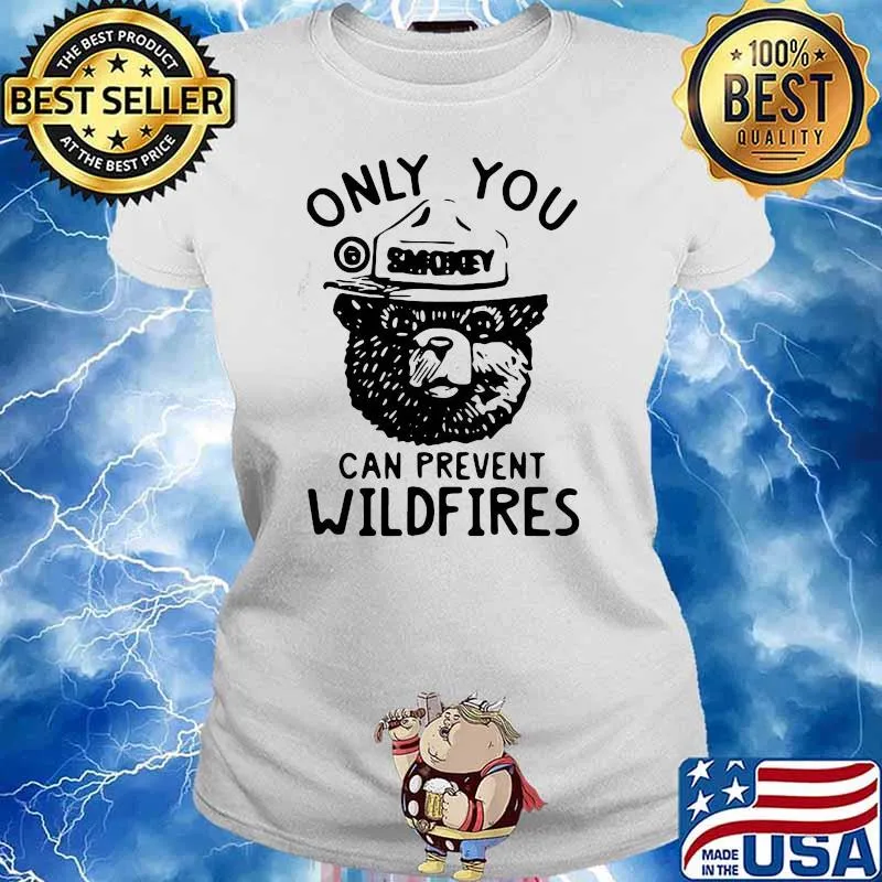 Great Bear Only You Can Prevent Wildfires Shirt Ladies tee