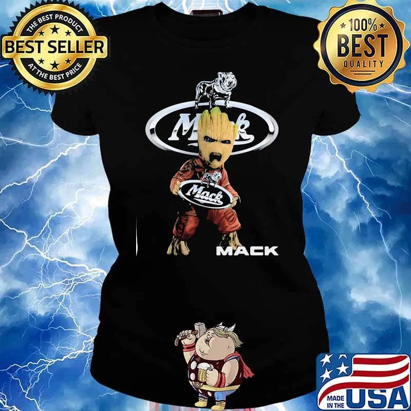 Groot With Logo Mack Shirt Ladies tee
