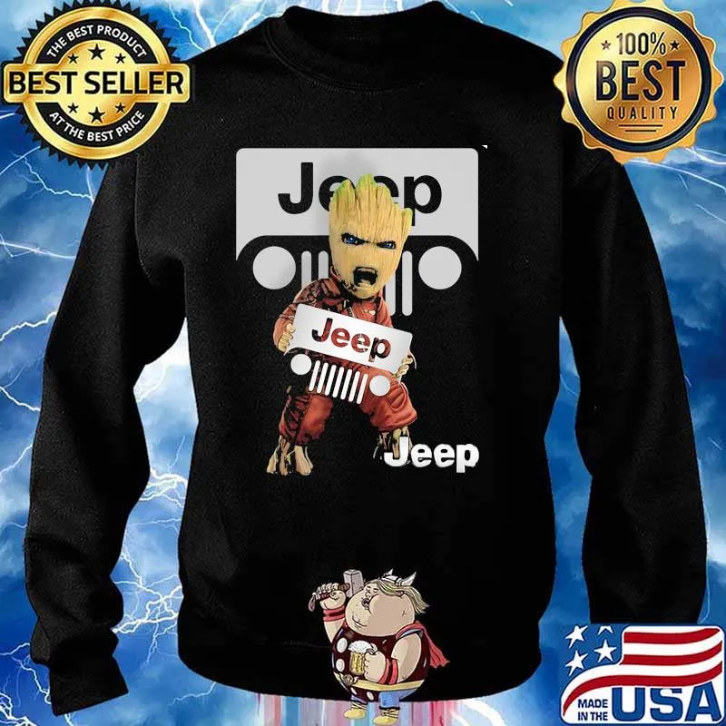Groot With Symbol Jeep Shirt Sweater