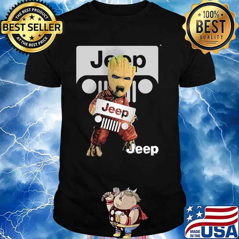 Groot With Symbol Jeep Shirt