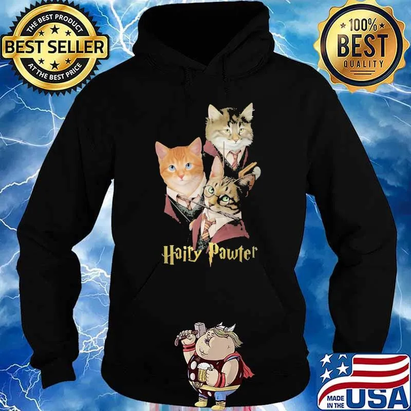 Hairy Pawter With Cats Shirt Hoodie