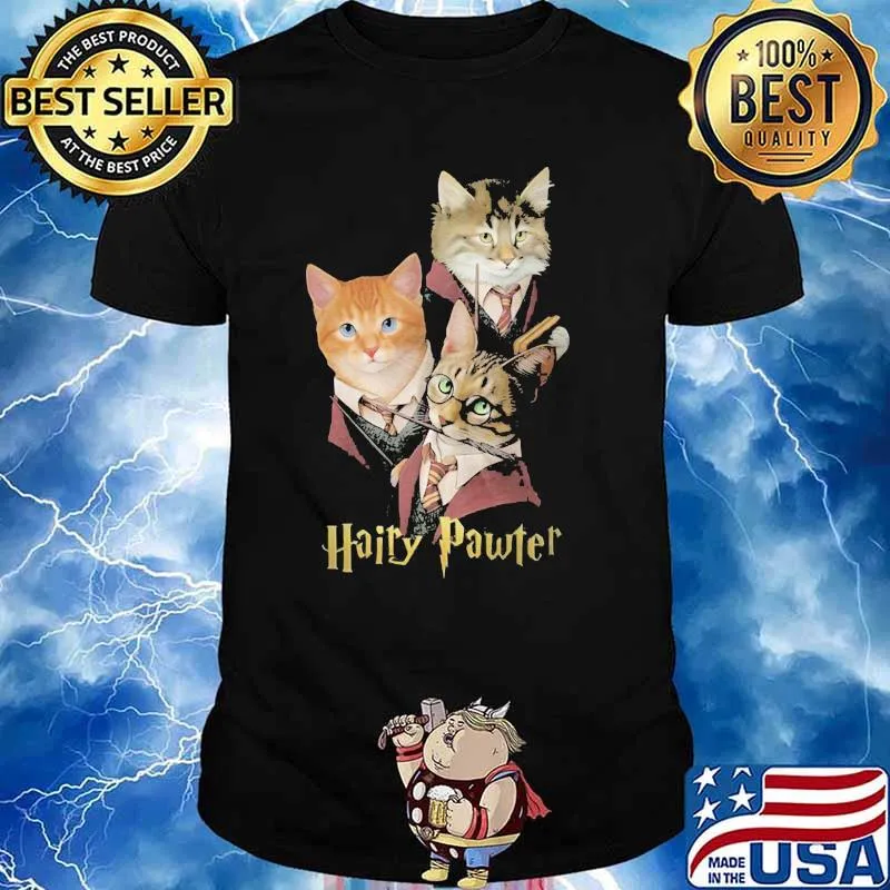 Hairy Pawter With Cats Shirt
