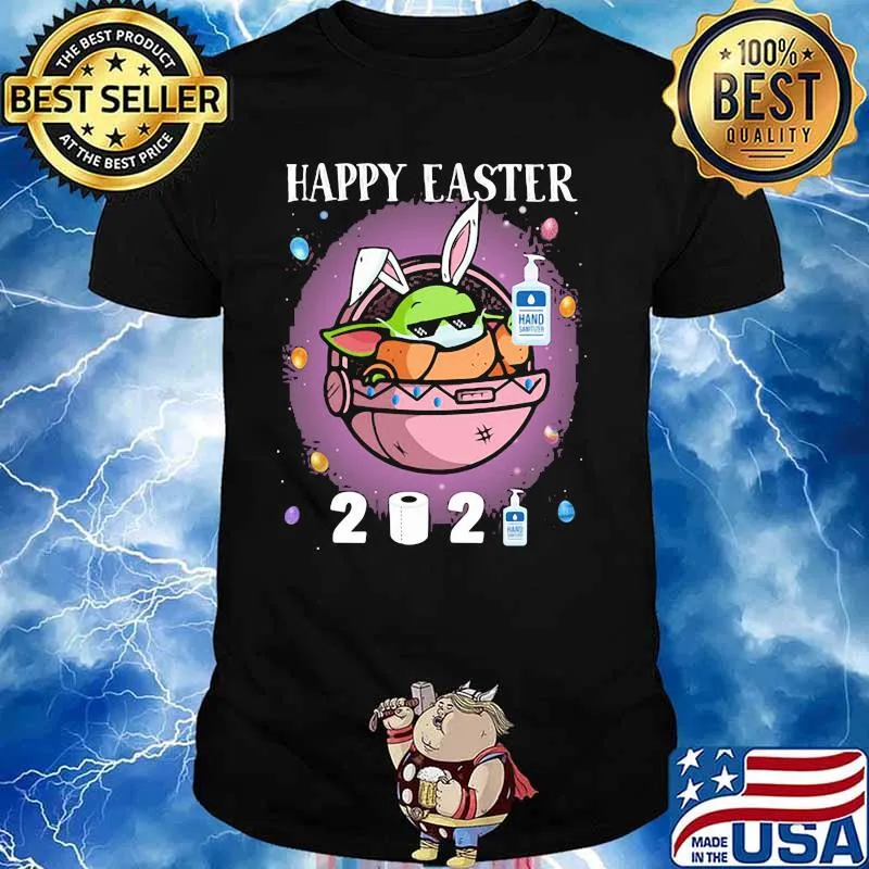 Happy Easter 2021 Covid 19 Baby Yoda Shirt