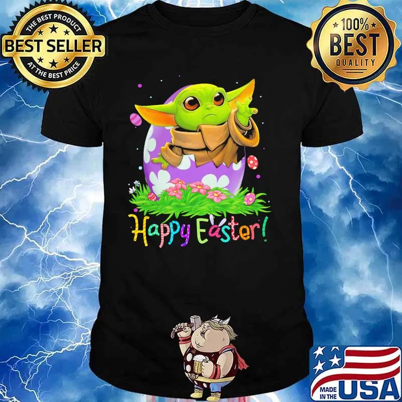 Happy Easter Day Egg Baby Yoda Shirt