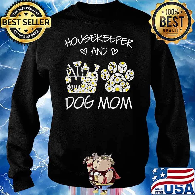 Housekeeper And Dog Mon Flower Shirt Sweater