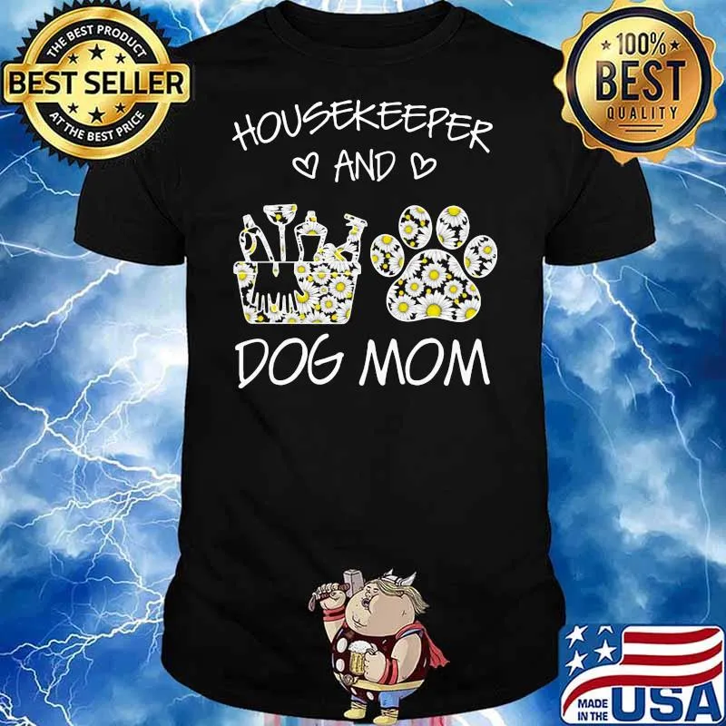 Housekeeper And Dog Mon Flower Shirt