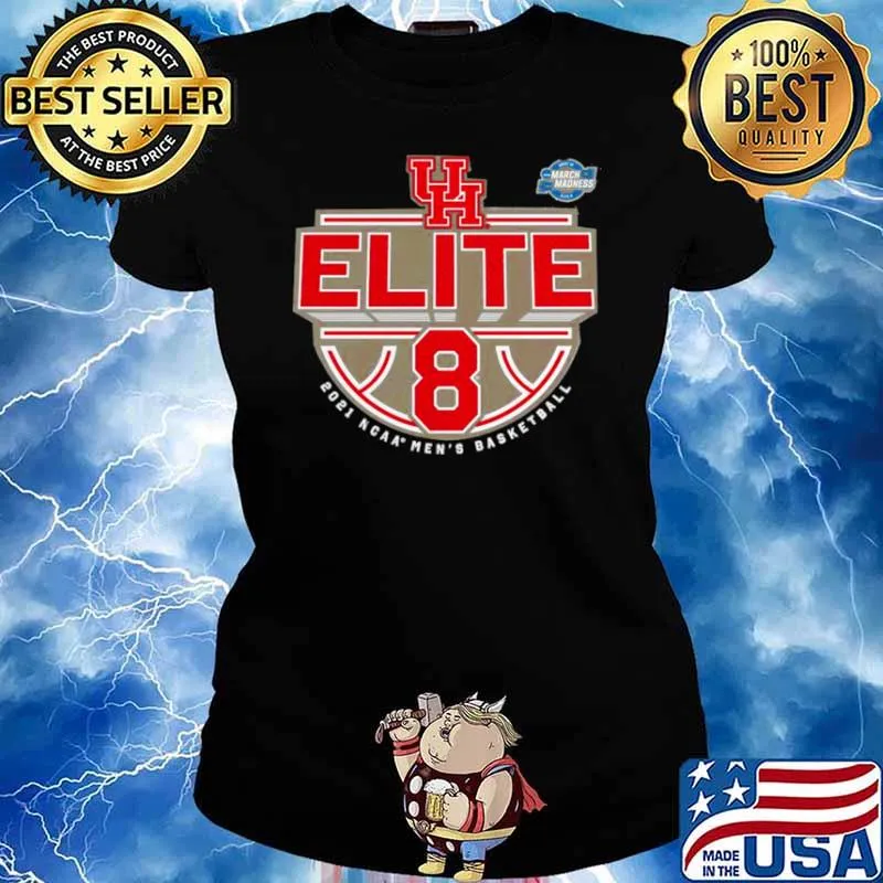 Houston Cougars 2021 NCAA men’s basketball tournament march madness elite 8 Ladies tee
