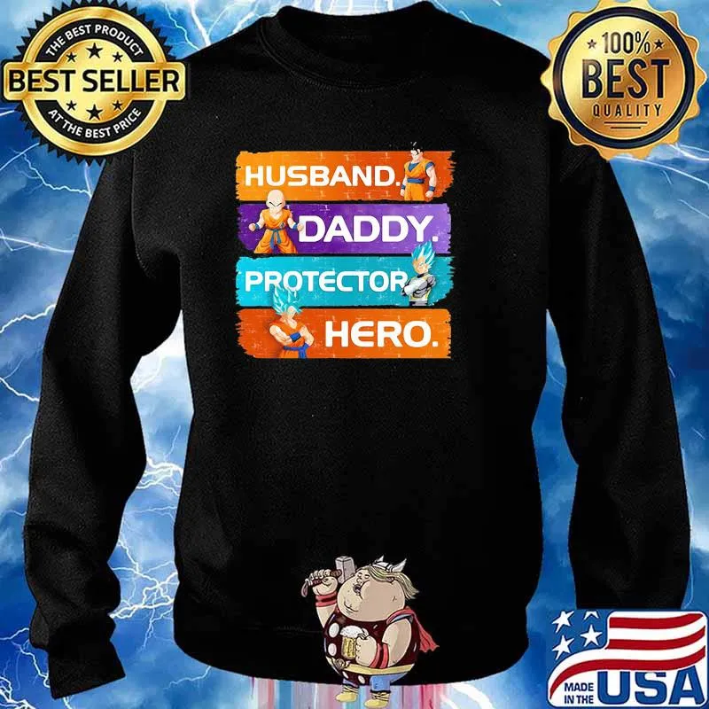 Husband Son Gohan Daddy Protector Hero Son Goku Dragon Ball Shirt Sweater