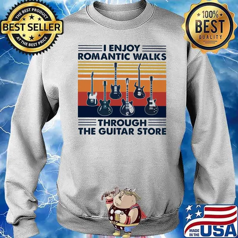 I enjoy romantic walks through the guitar store vintage Sweater
