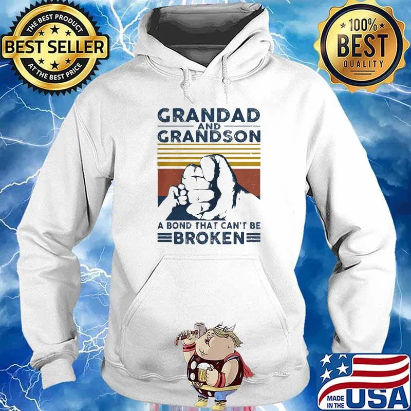 Impressive Grandad And Grandson A Bond That Can’t Be Broken Vintage Shirt Hoodie