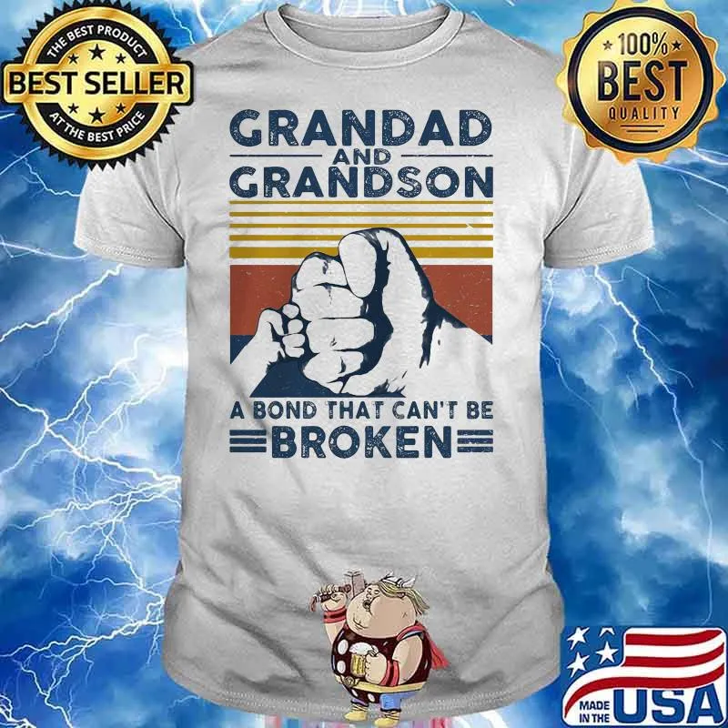 Impressive Grandad And Grandson A Bond That Can’t Be Broken Vintage Shirt