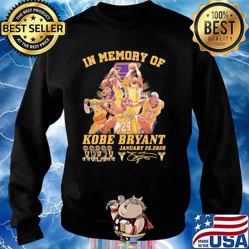 In Memory Of Kobe Bryant Legend Never Die Signature Shirt Sweater