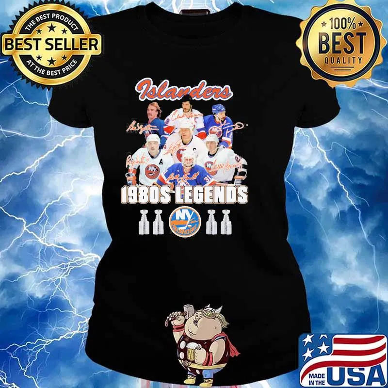 Islanders 1980s Legends Football Shirt Ladies tee